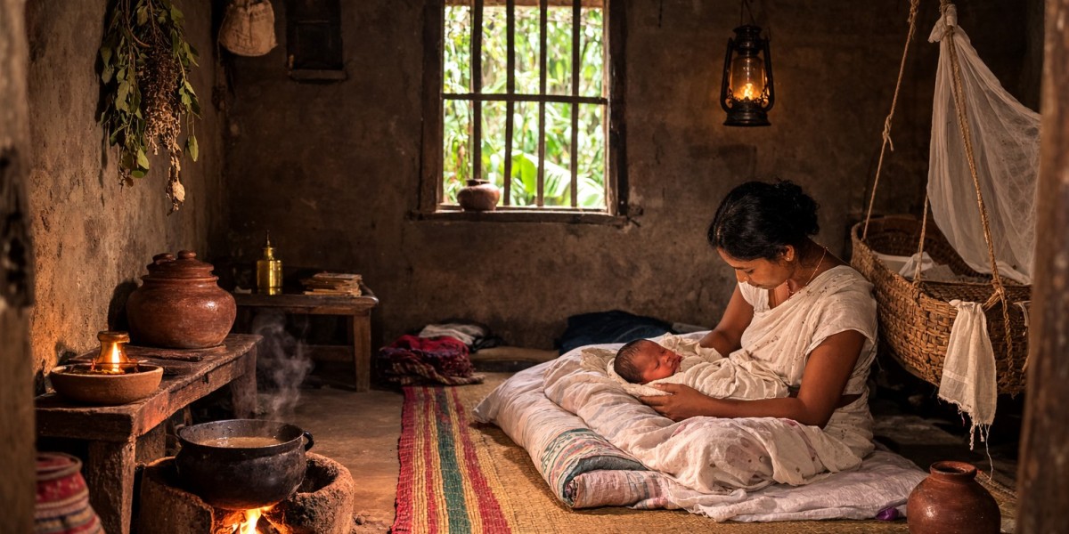 අතීතයේ ස්ත්‍රීන් දරුවන් ප්‍රසූත කළ  -  කළුවර ගෙය හෙවත් තිඹිරිගෙය